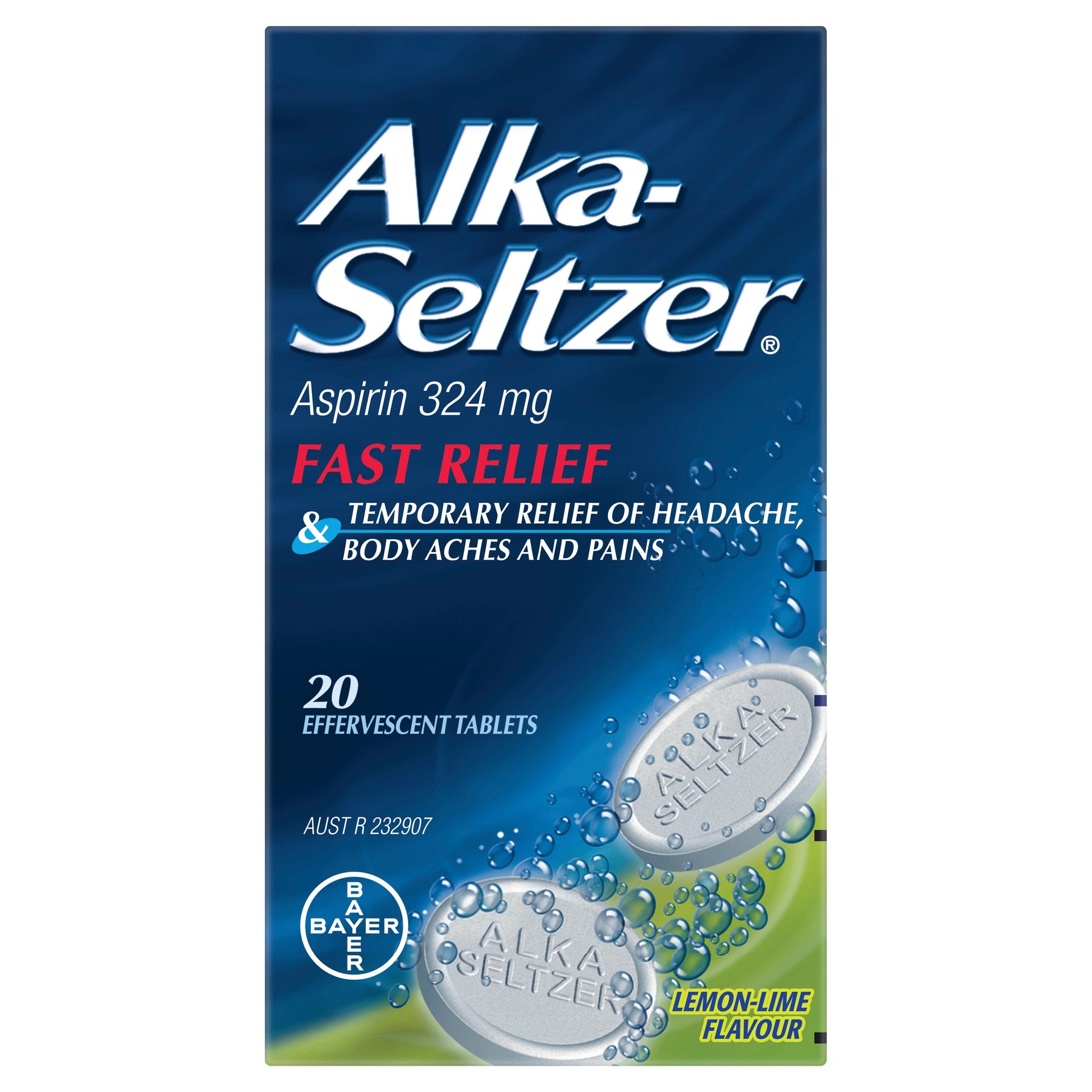 Alka-seltzer Lemon-lime Effervescent 20 Tablets - Cutprice Online