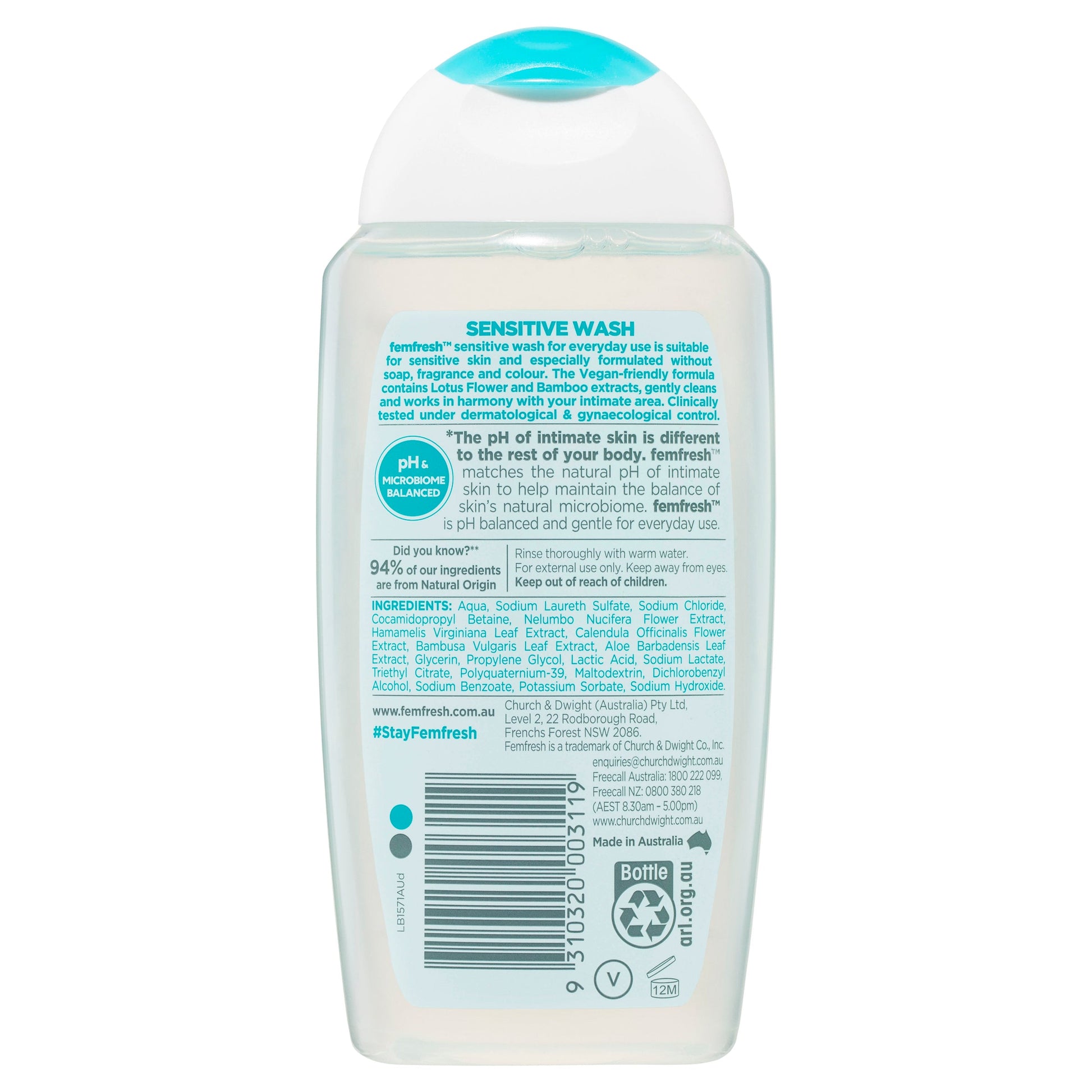 Femfresh Sensitive Wash 250ml - Cutprice Online