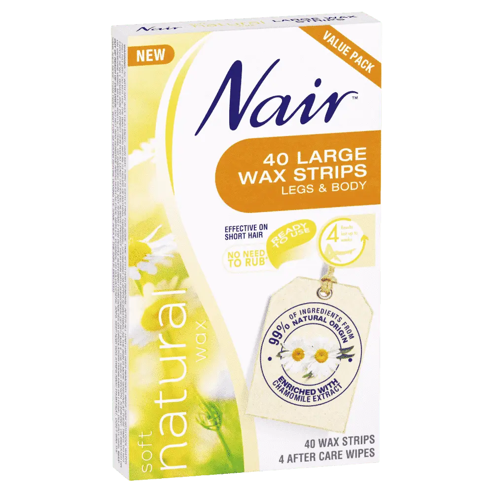 Nair Soft Natural Wax 40 Large Strips - Cutprice Online