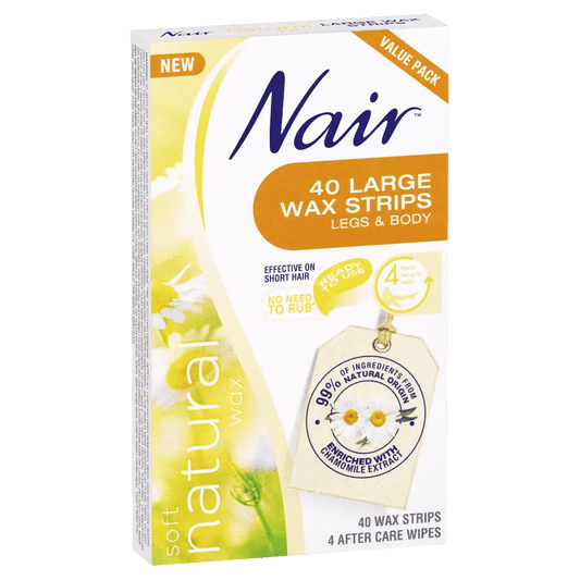 Nair Soft Natural Wax 40 Large Strips - Cutprice Online