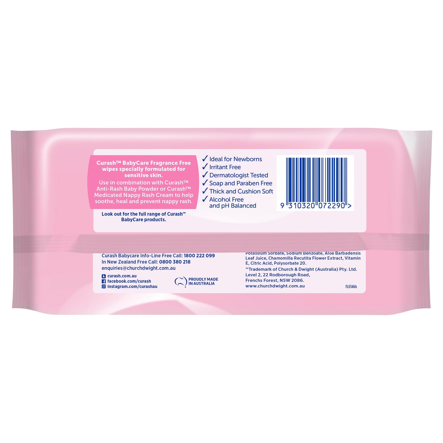 Curash Wipes Fragrance Free  80 - Cutprice Online