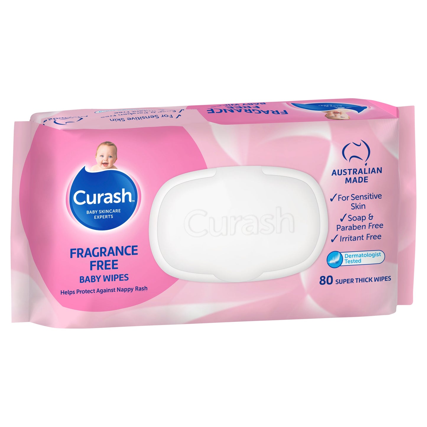Curash Wipes Fragrance Free  80 - Cutprice Online