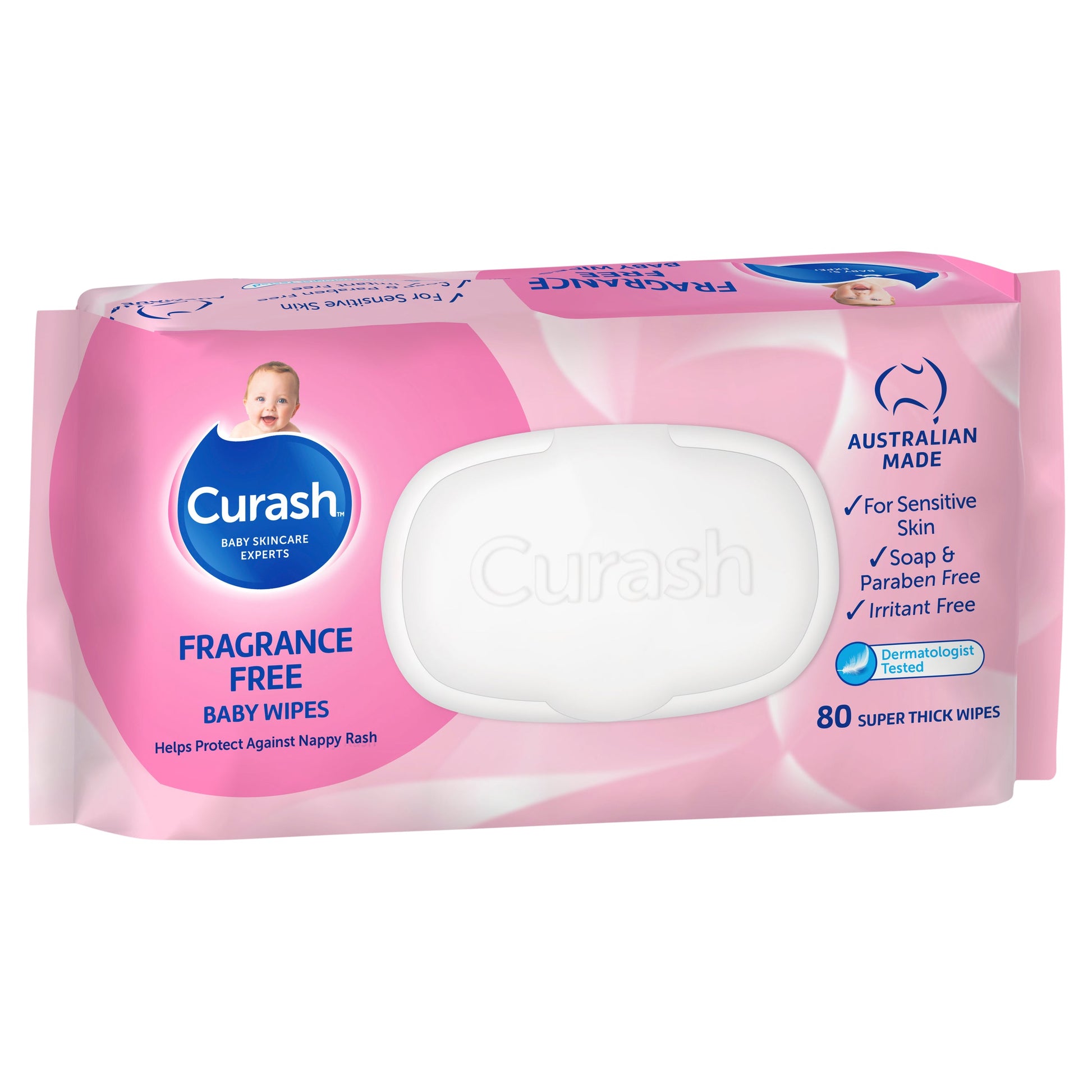 Curash Wipes Fragrance Free  80 - Cutprice Online