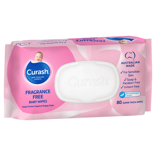 Curash Wipes Fragrance Free  80 - Cutprice Online