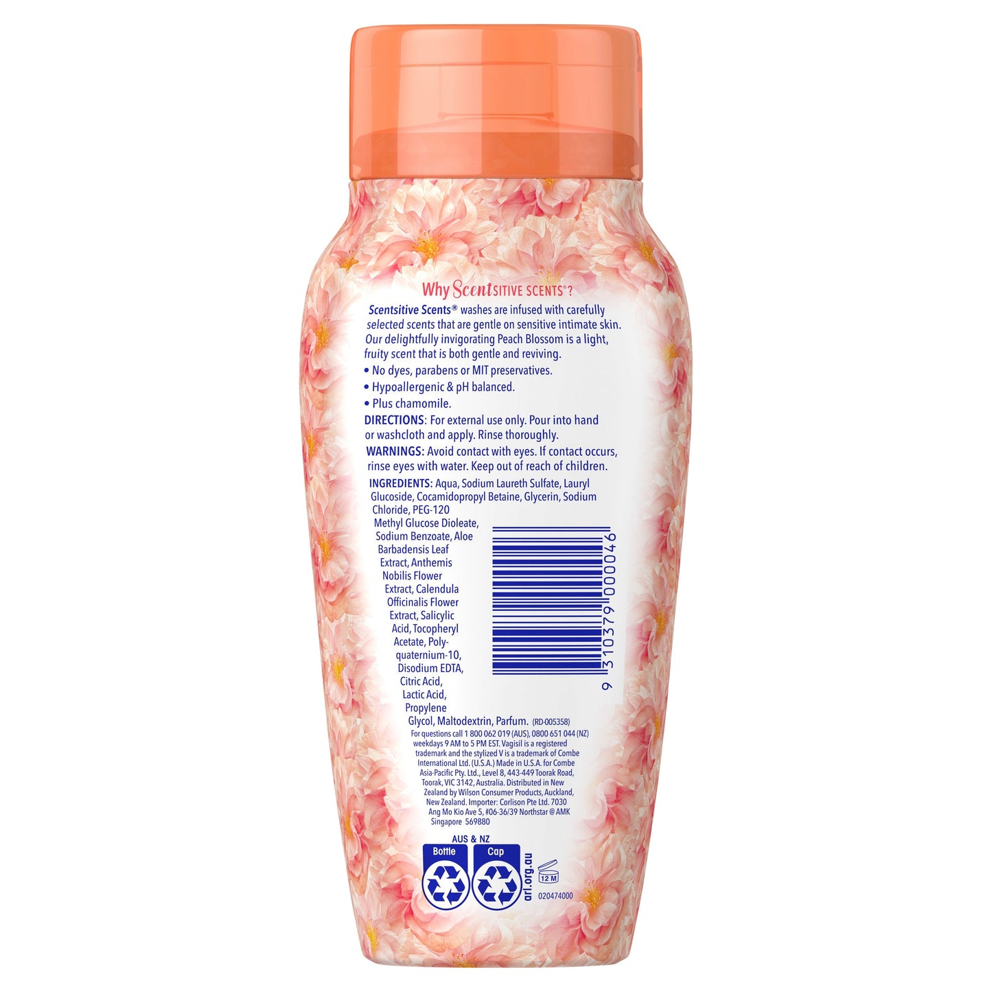 Vagisil Intimate Wash Peach Blossom 240ml - Cutprice Online