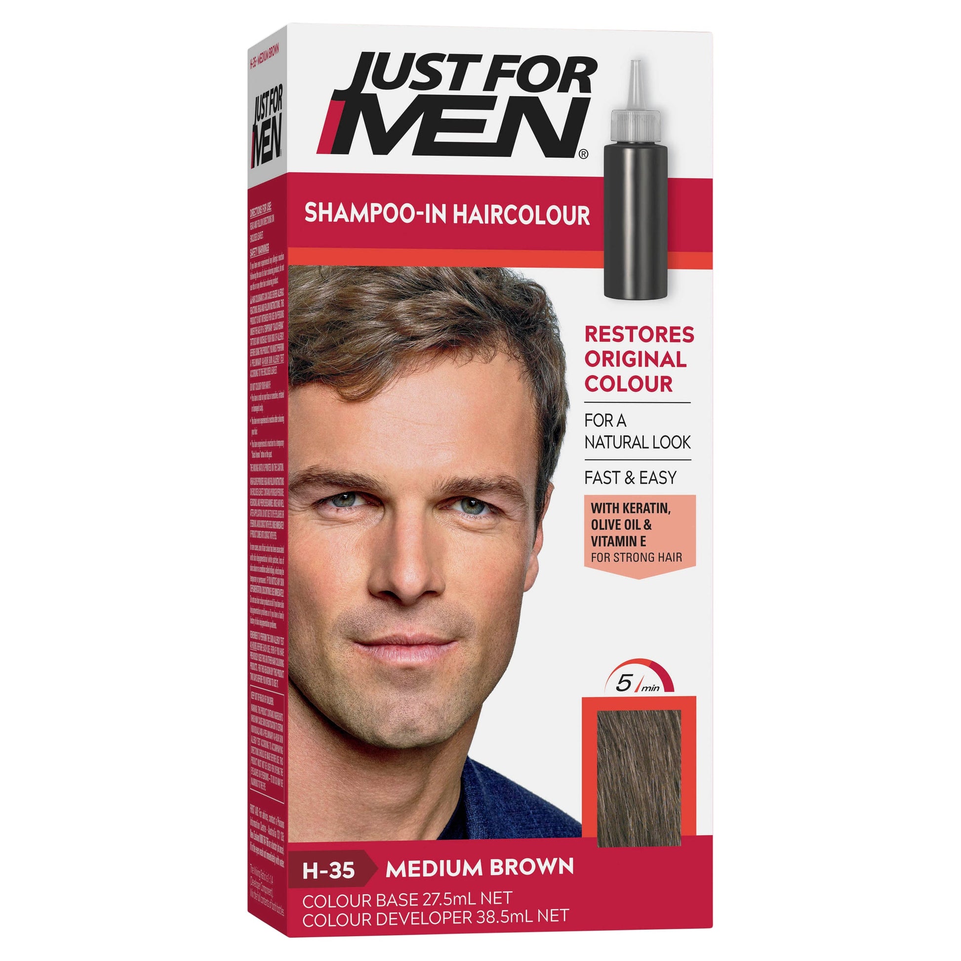 Just for Men Shampoo-In Haircolour - Medium Brown - Cutprice Online