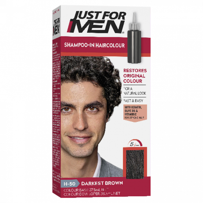 Just for Men Hair Colour 50 Darkest Brown - Cutprice Online