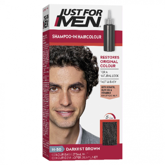 Just for Men Hair Colour 50 Darkest Brown - Cutprice Online