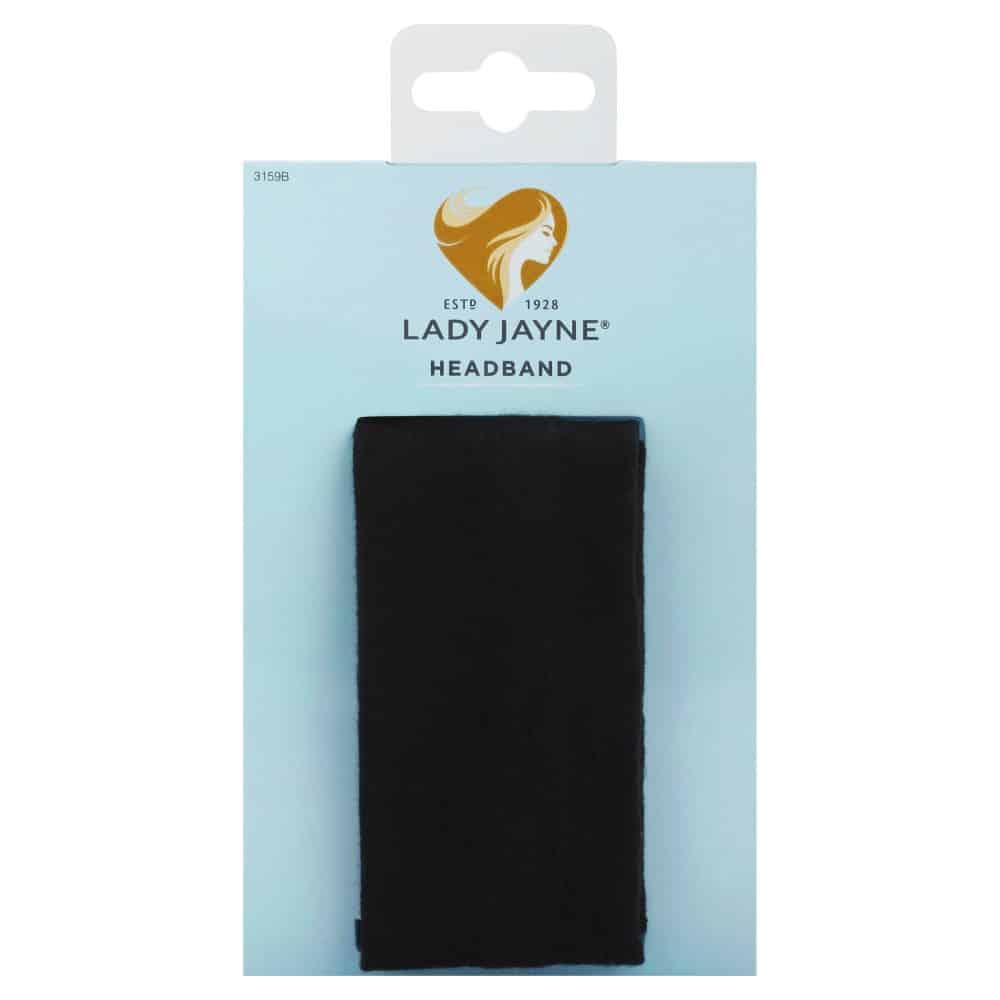 Lady Jayne Soft Head Band Navy & Blk 5cm