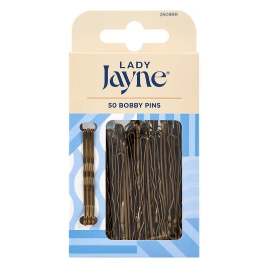 Lady Jayne Brown Bobby Pins 50 Pack