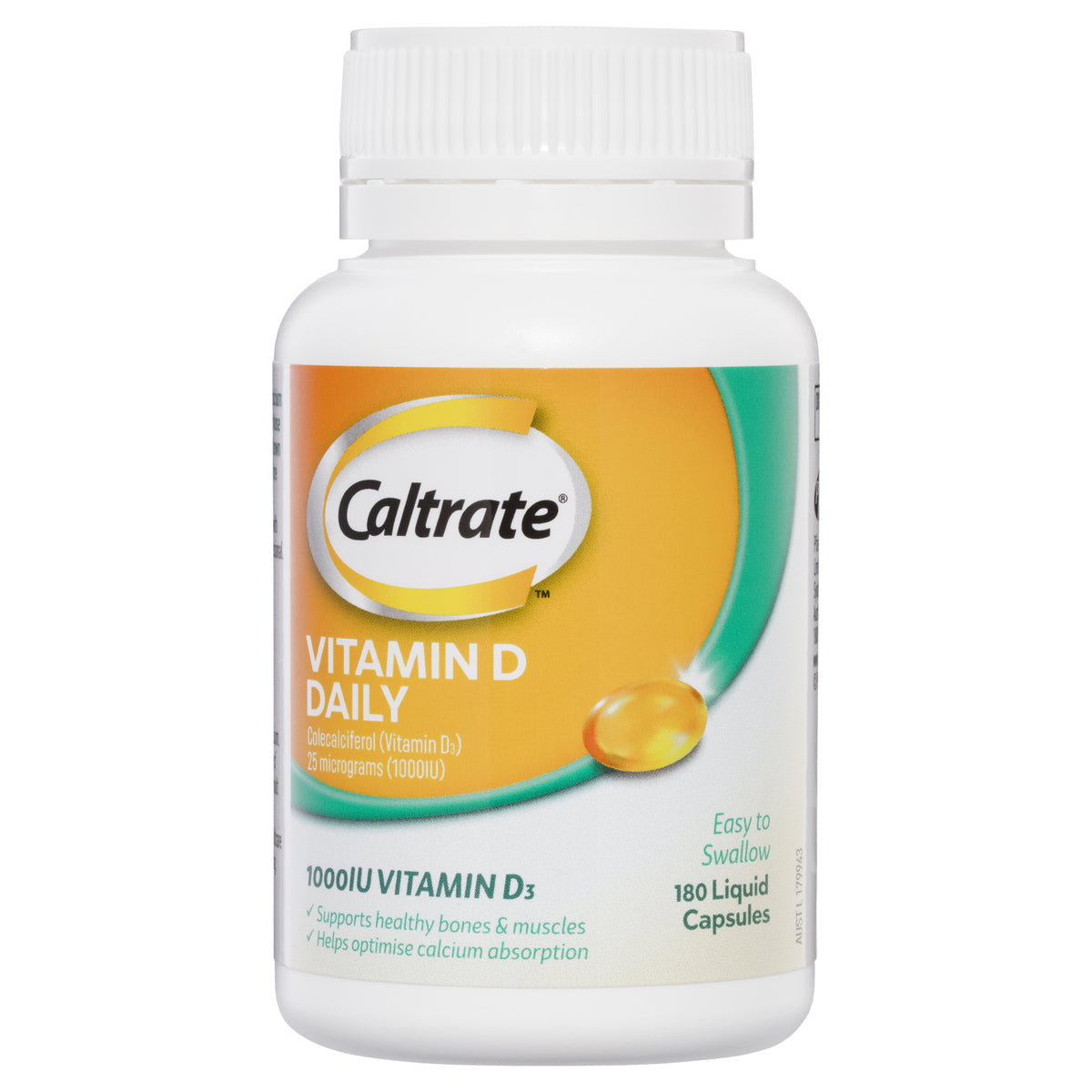 Caltrate Vitamin D 1000IU 180 Capsules - Cutprice Online