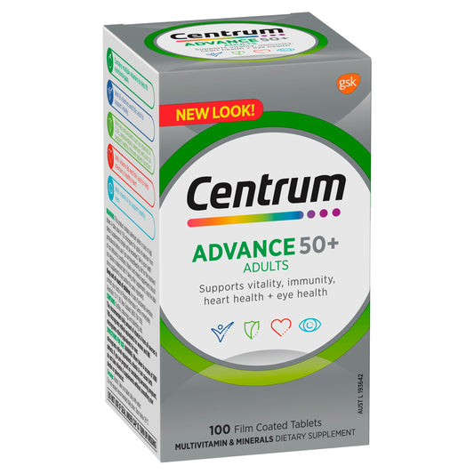 Centrum Advance 50+ for Adults Tablets 100 Pack - Cutprice Online