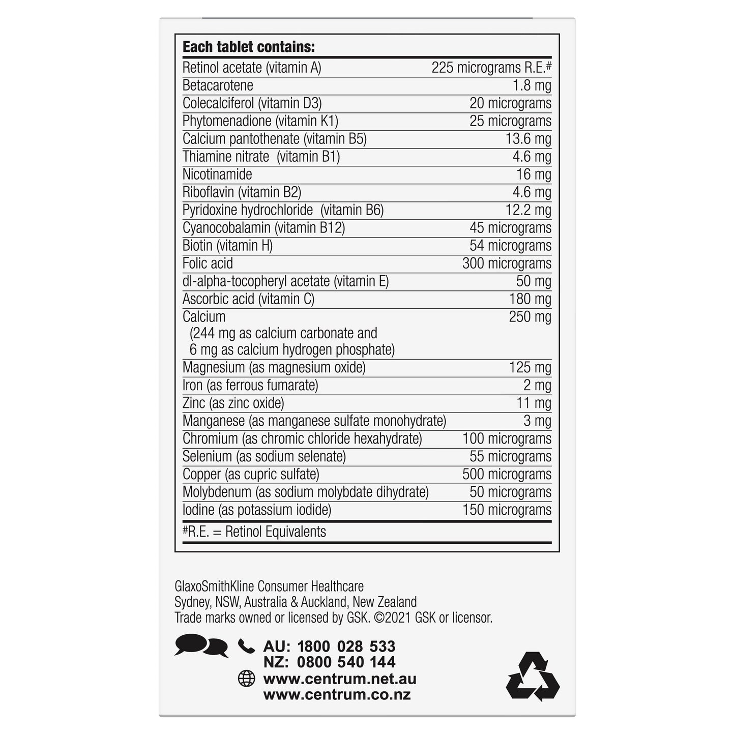 Centrum for Men 50+ 60 Tablets - Cutprice Online