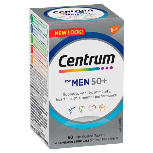 Centrum for Men 50+ 60 Tablets - Cutprice Online