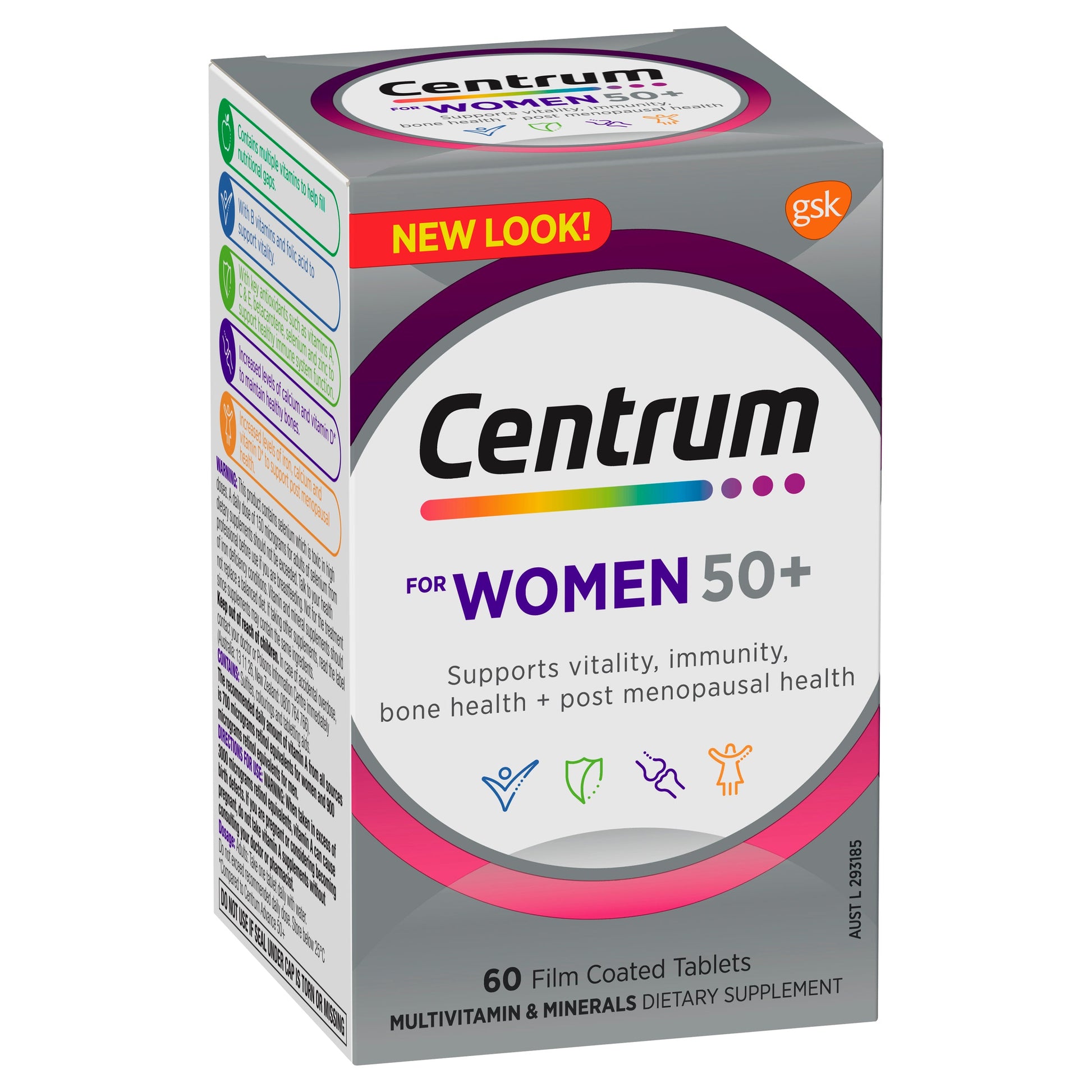 Centrum for Women 50+ 60 Tablets - Cutprice Online