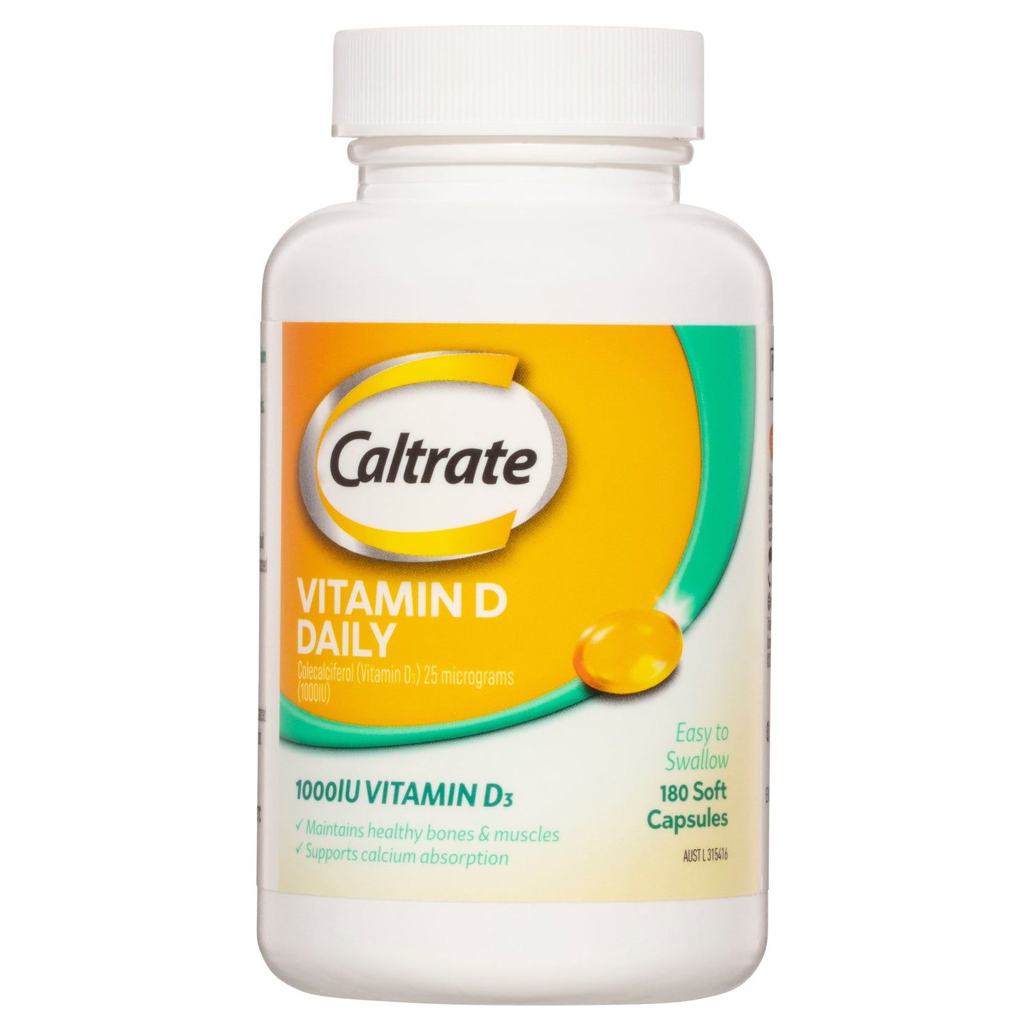 Caltrate Vitamin D 1000IU 180 Capsules - Cutprice Online
