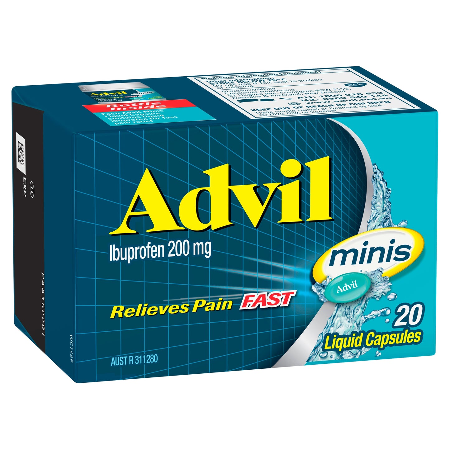 Advil Minis Liquid 20 Capsules - Cutprice Online