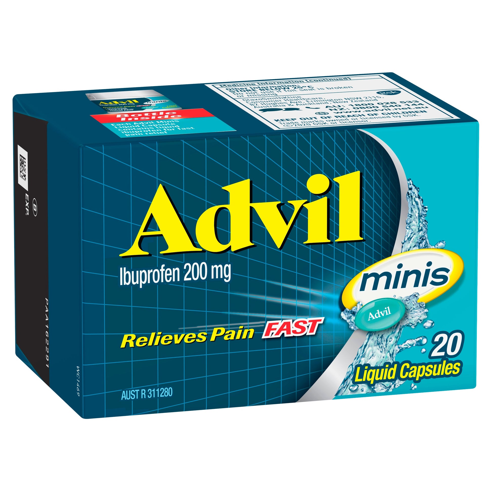 Advil Minis Liquid 20 Capsules - Cutprice Online