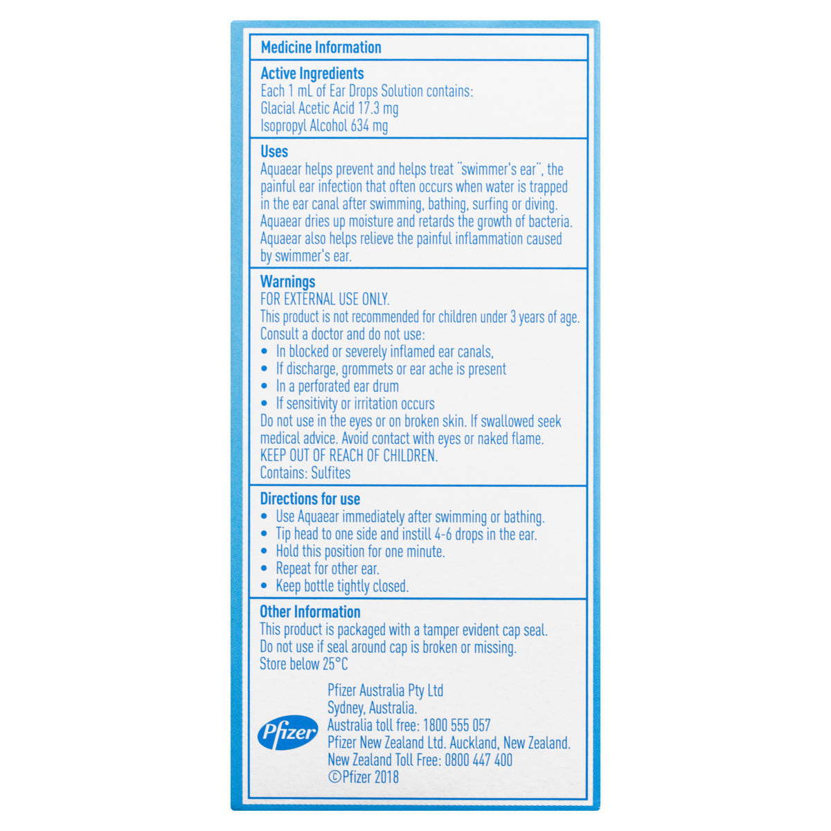 Aquaear Ear Drops 35ml - Cutprice Online