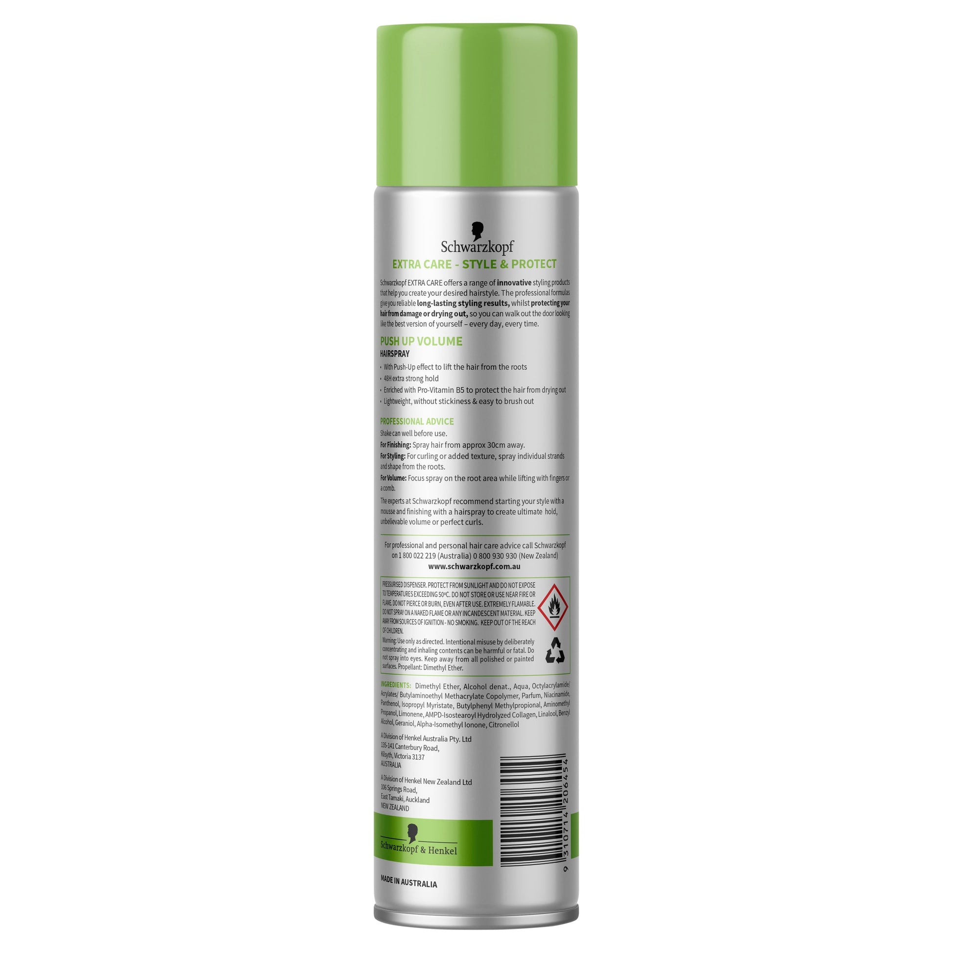 Schwarzkopf Extra Care Volume Power Hairspray 250g - Cutprice Online