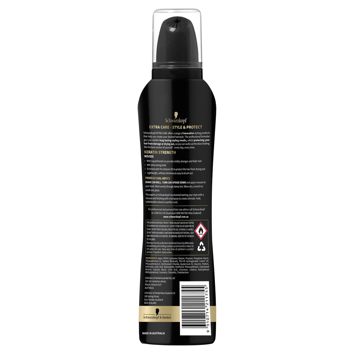 Schwarzkopf Extra Care Keratin Strength Mousse 150g - Cutprice Online