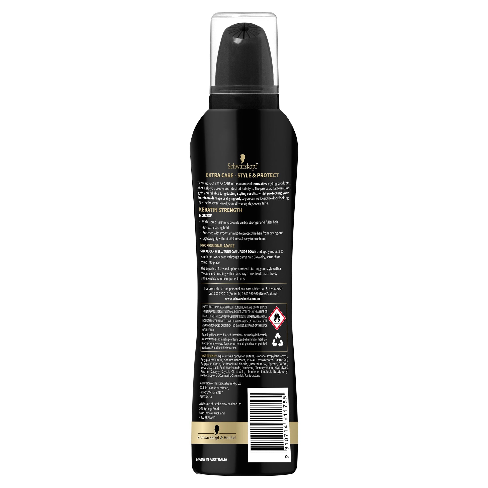 Schwarzkopf Extra Care Keratin Strength Mousse 150g - Cutprice Online