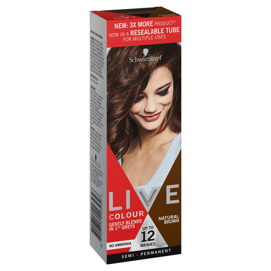 Schwarzkopf Live Colour Natural Brown 75ml - Cutprice Online