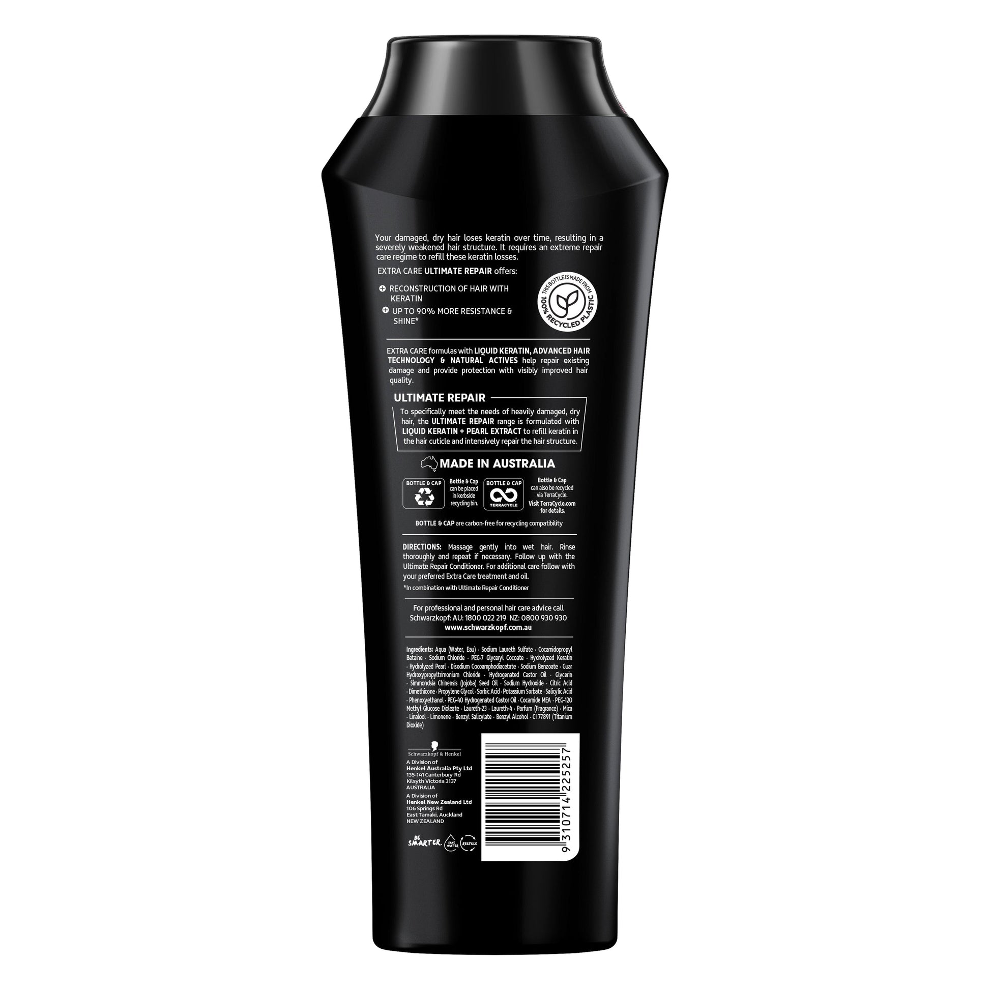 Schwarzkopf Extra Care Ultimate Repair Shampoo 400mL - Cutprice Online