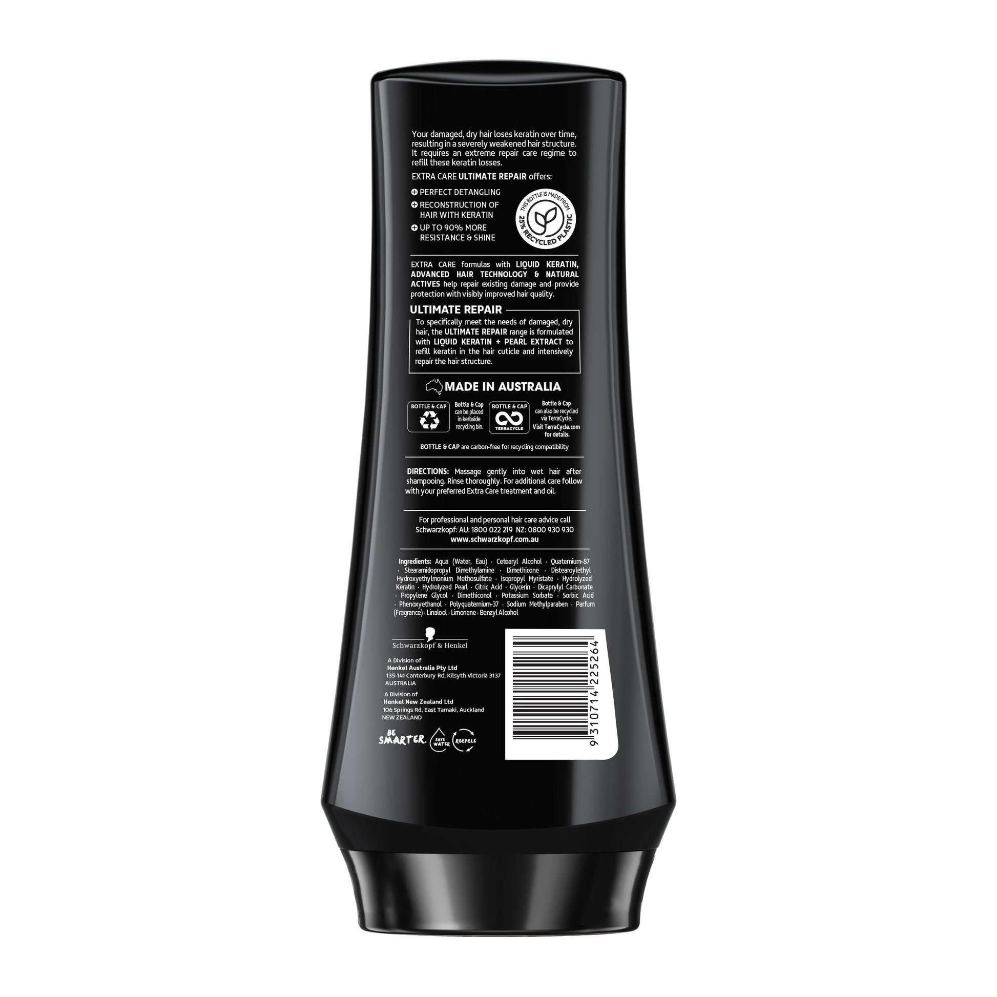 Schwarzkopf Extra Care Ultimate Repair Conditioner 400mL - Cutprice Online