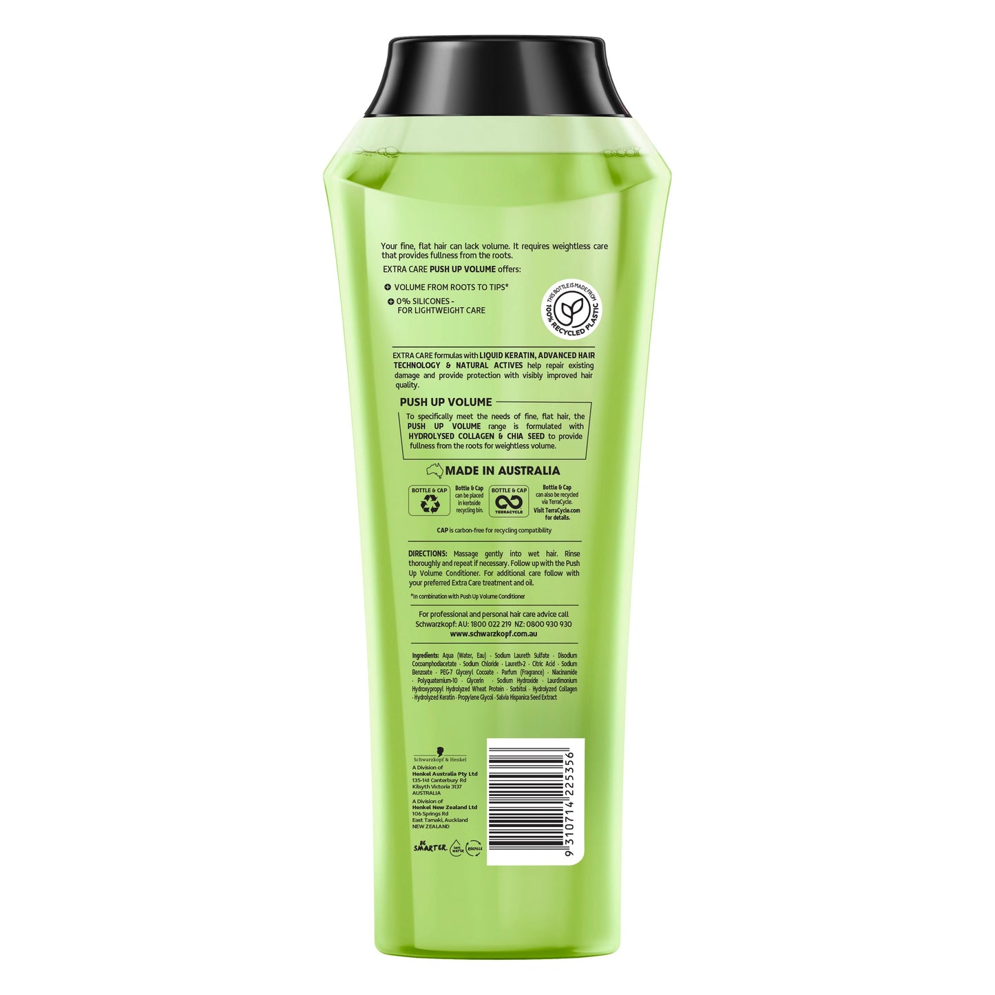Schwarzkopf Extra Care Push-Up Volume Shampoo 400ml - Cutprice Online