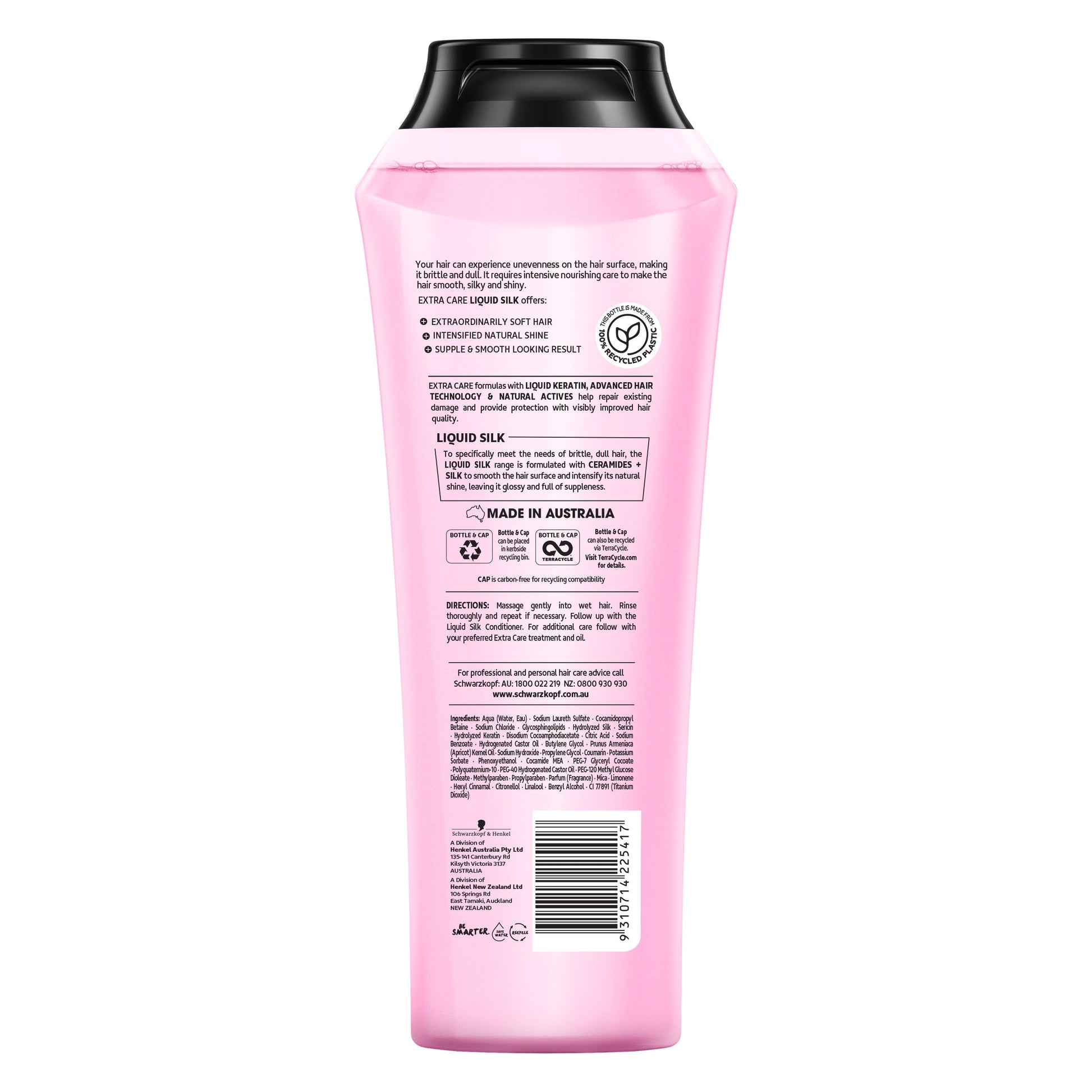 Schwarzkopf Extra Care Shampoo Liquid Silk 400ml - Cutprice Online