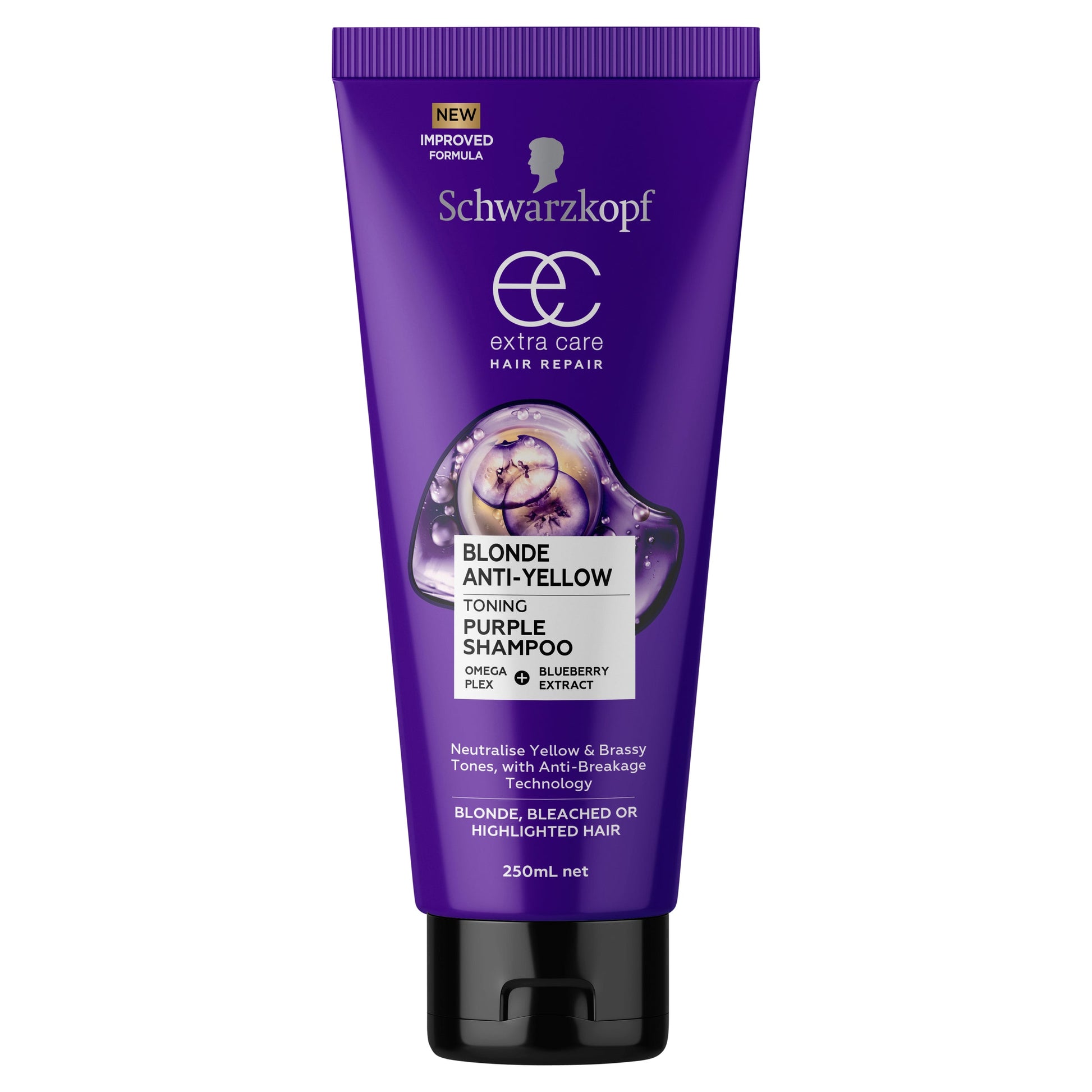 Schwarzkopf Extra Care Blonde Purple Shampoo 250ml - Cutprice Online
