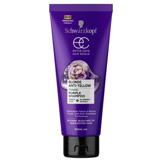 Schwarzkopf Extra Care Blonde Purple Shampoo 250ml - Cutprice Online