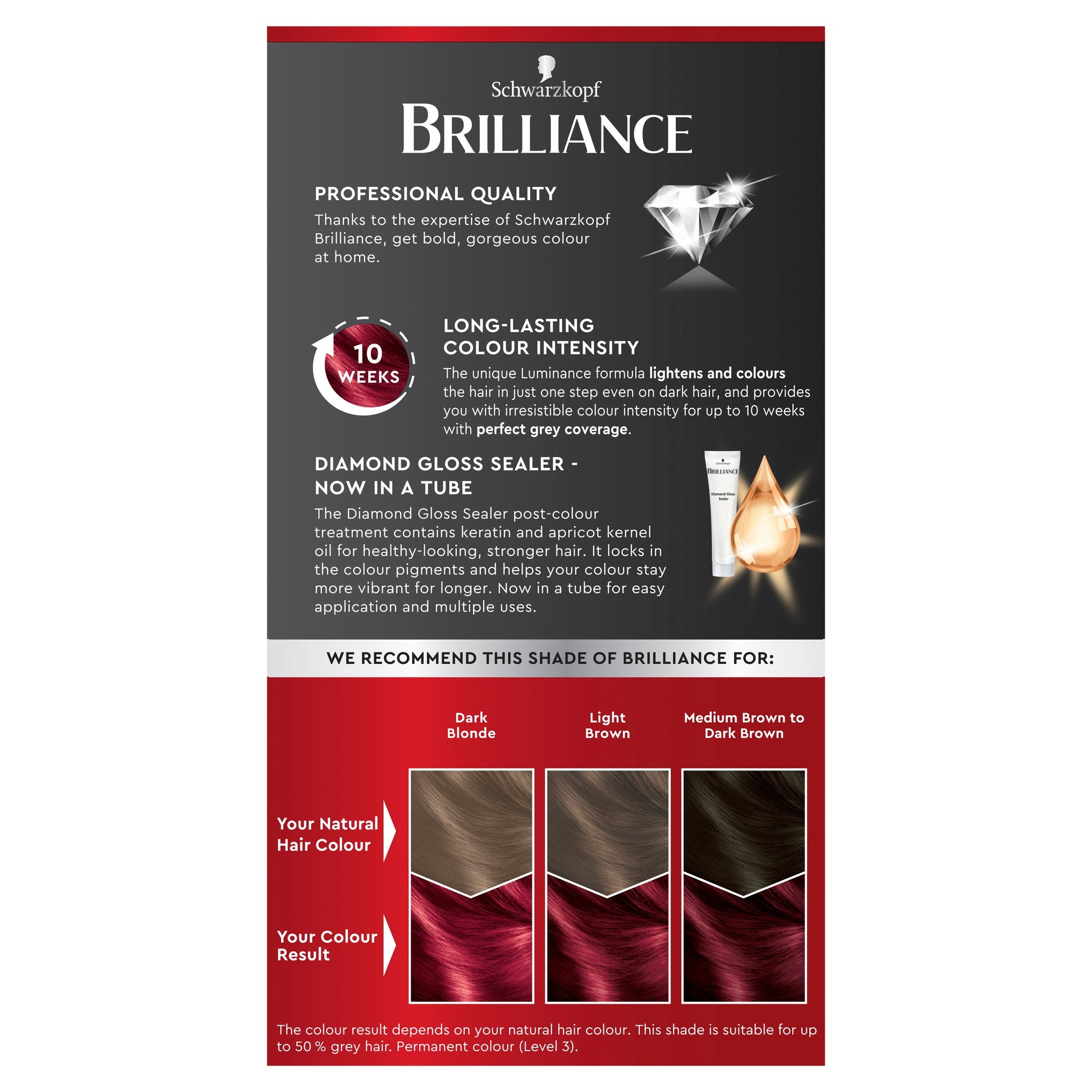 Schwarzkopf Live Brilliance Luminance L43 Smouldering Red Hair Colour - Cutprice Online