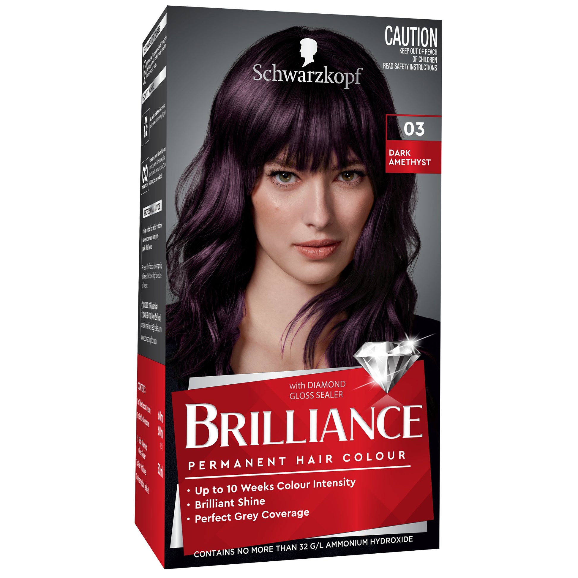 Schwarzkopf Brilliance Intense Permanent Colour Gem Collection 03 Dark Amethyst - Cutprice Online