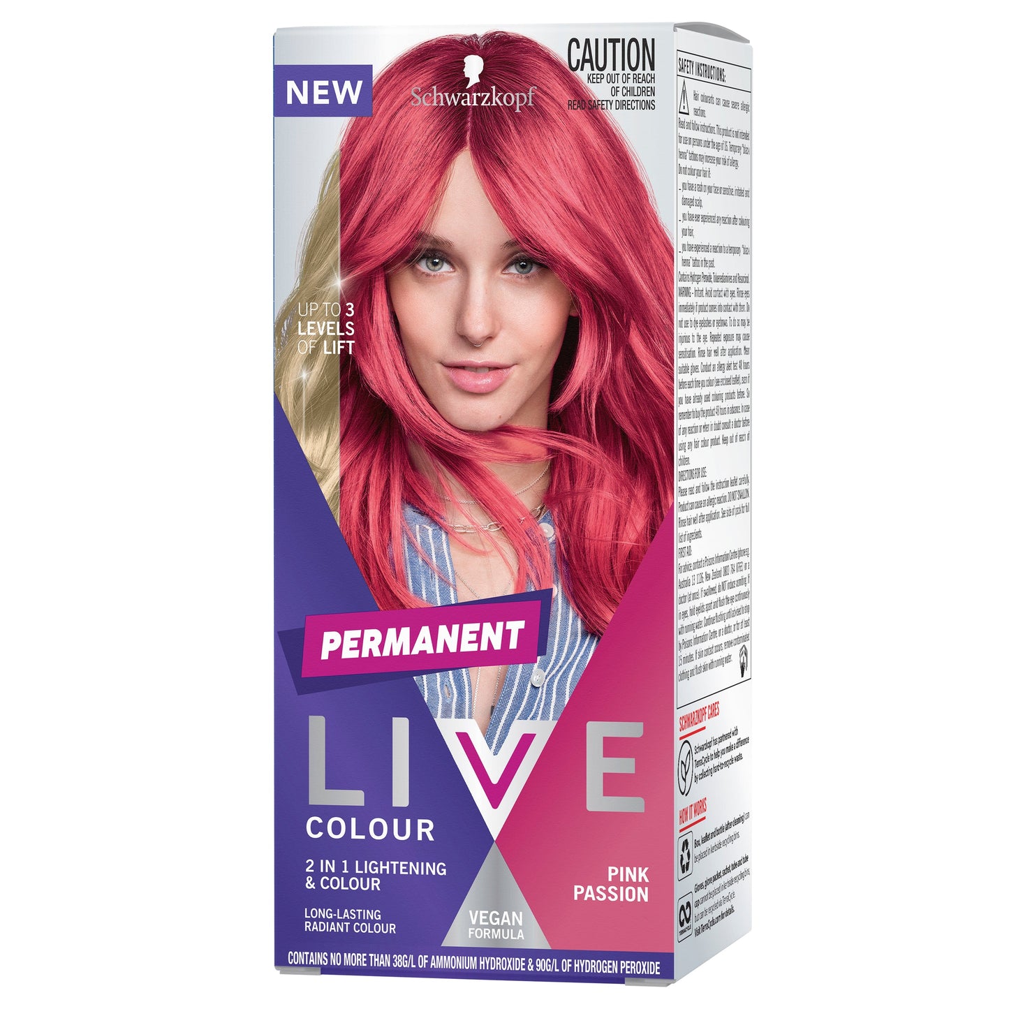 Schwarzkopf Live Colour Permanent Pink Passion - Cutprice Online