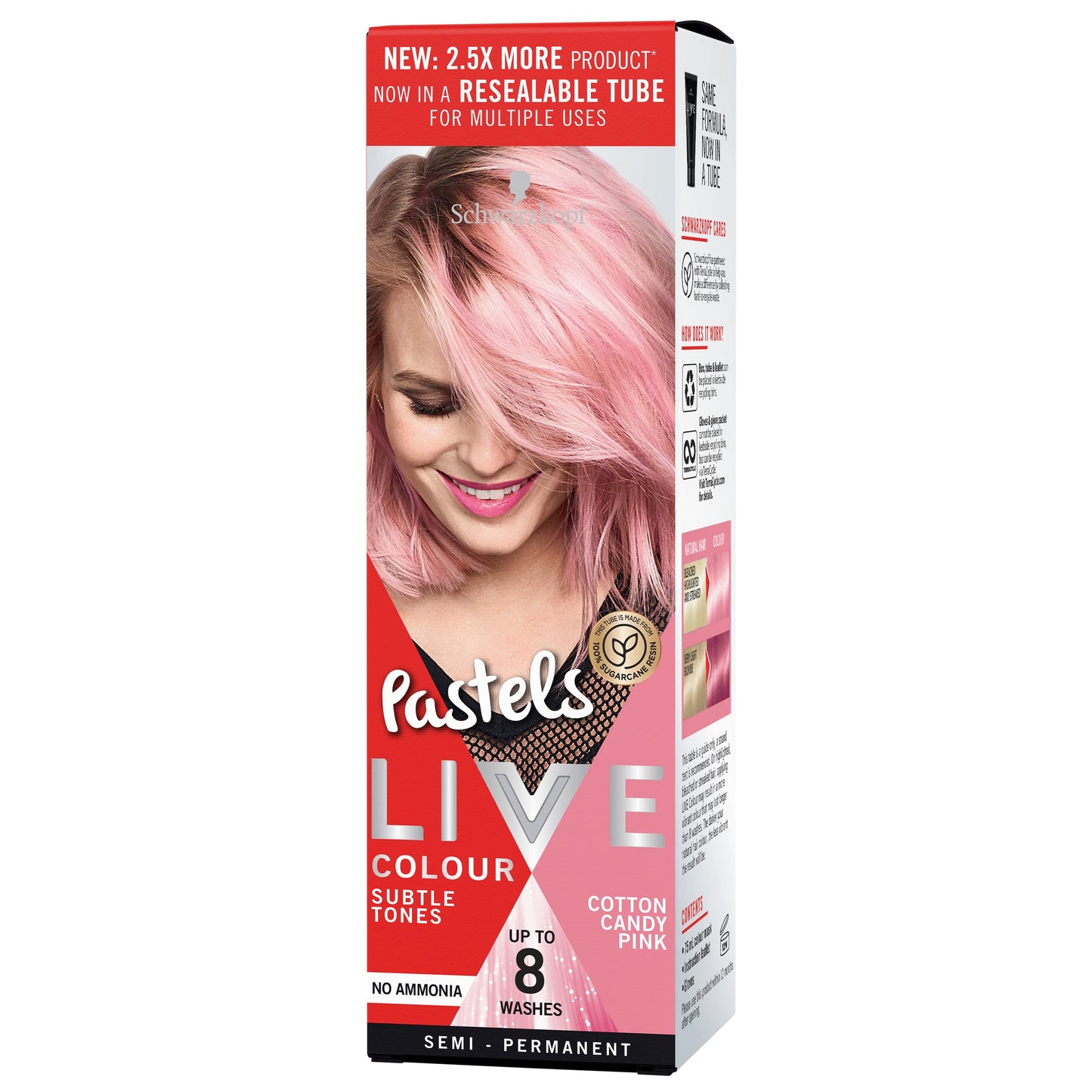 Schwarzkopf Live Colour Pastels Cotton Candy Pink - Cutprice Online