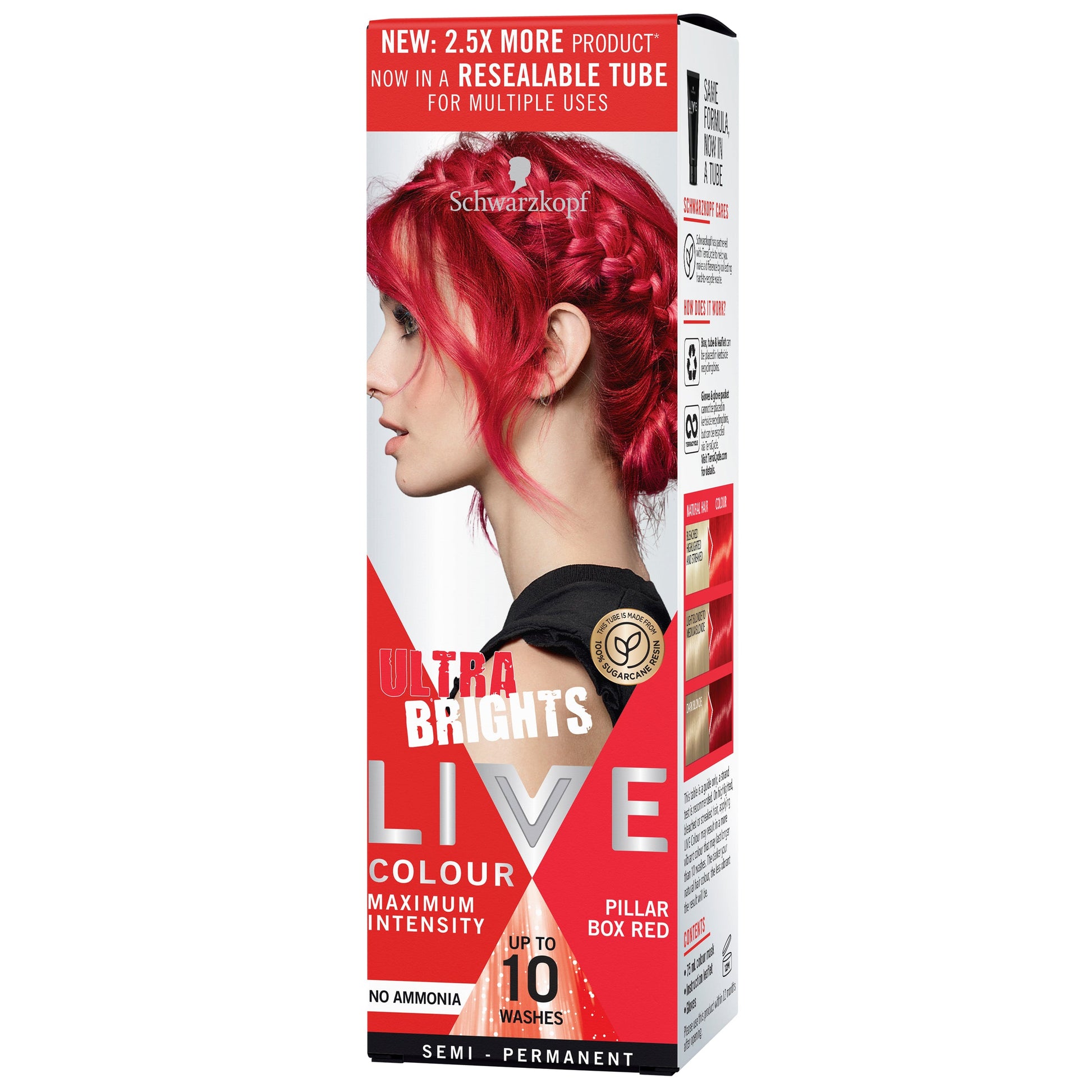 Schwarzkopf Live Colour Ultra Brights Pillar Box Red 75ml - Cutprice Online