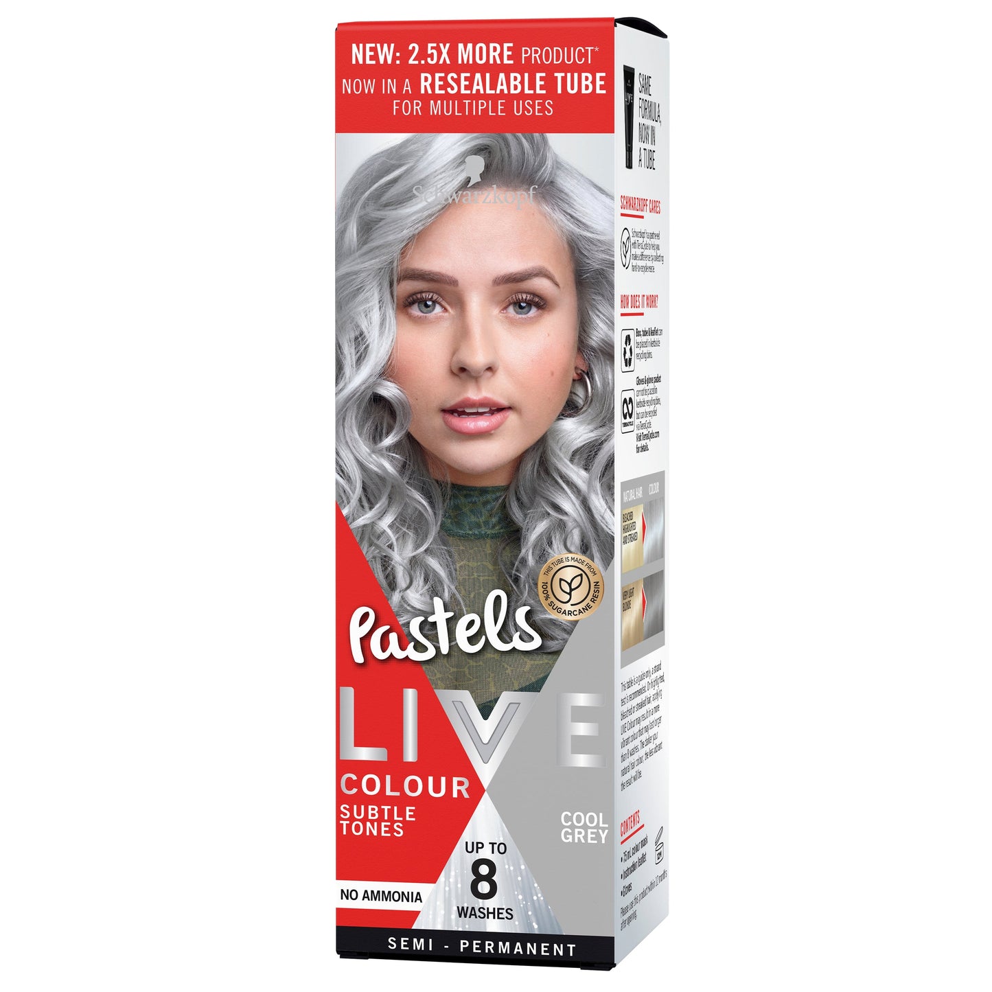 Schwarzkopf Live Colour Pastels Cool Grey 75ml - Cutprice Online