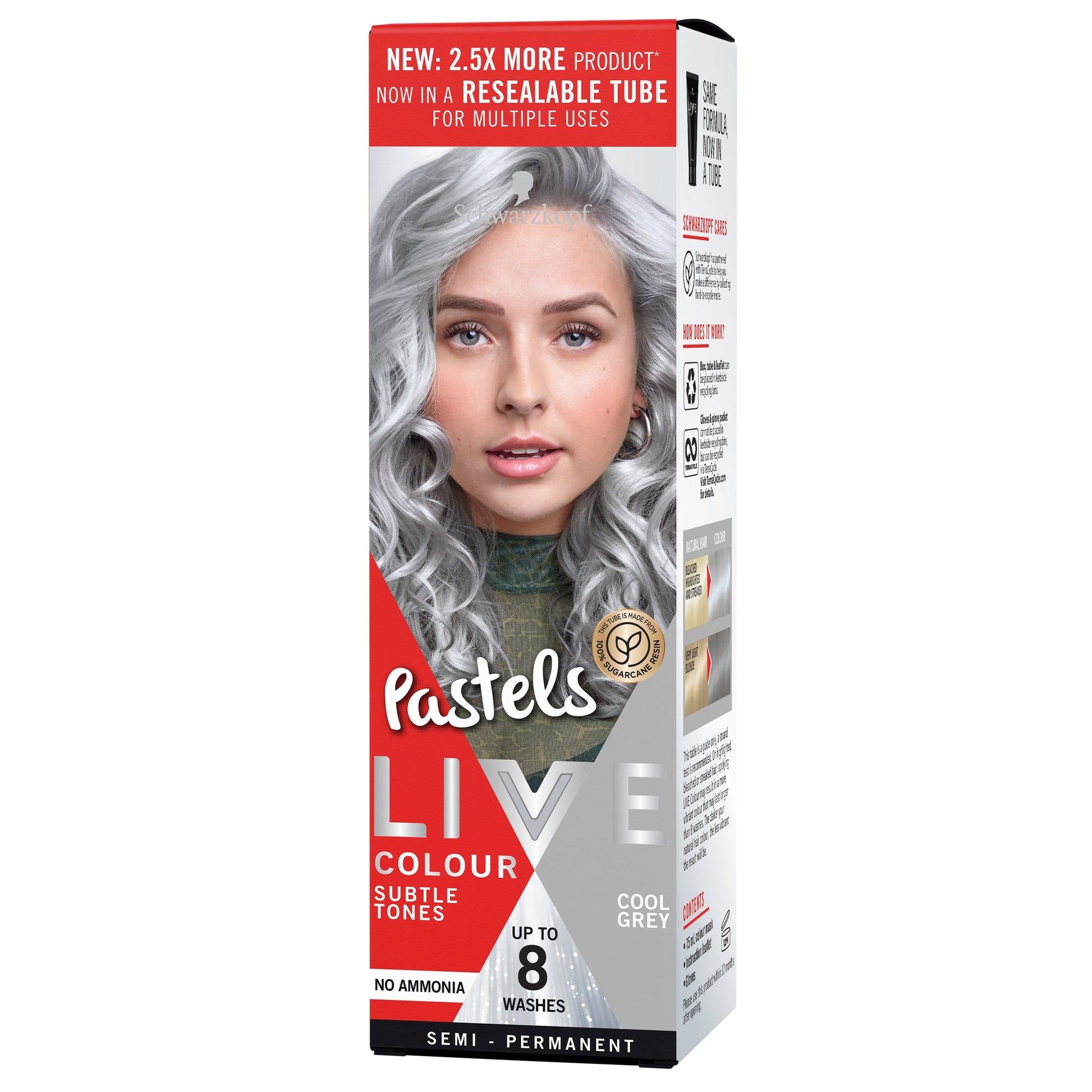 Schwarzkopf Live Colour Pastels Cool Grey 75ml - Cutprice Online