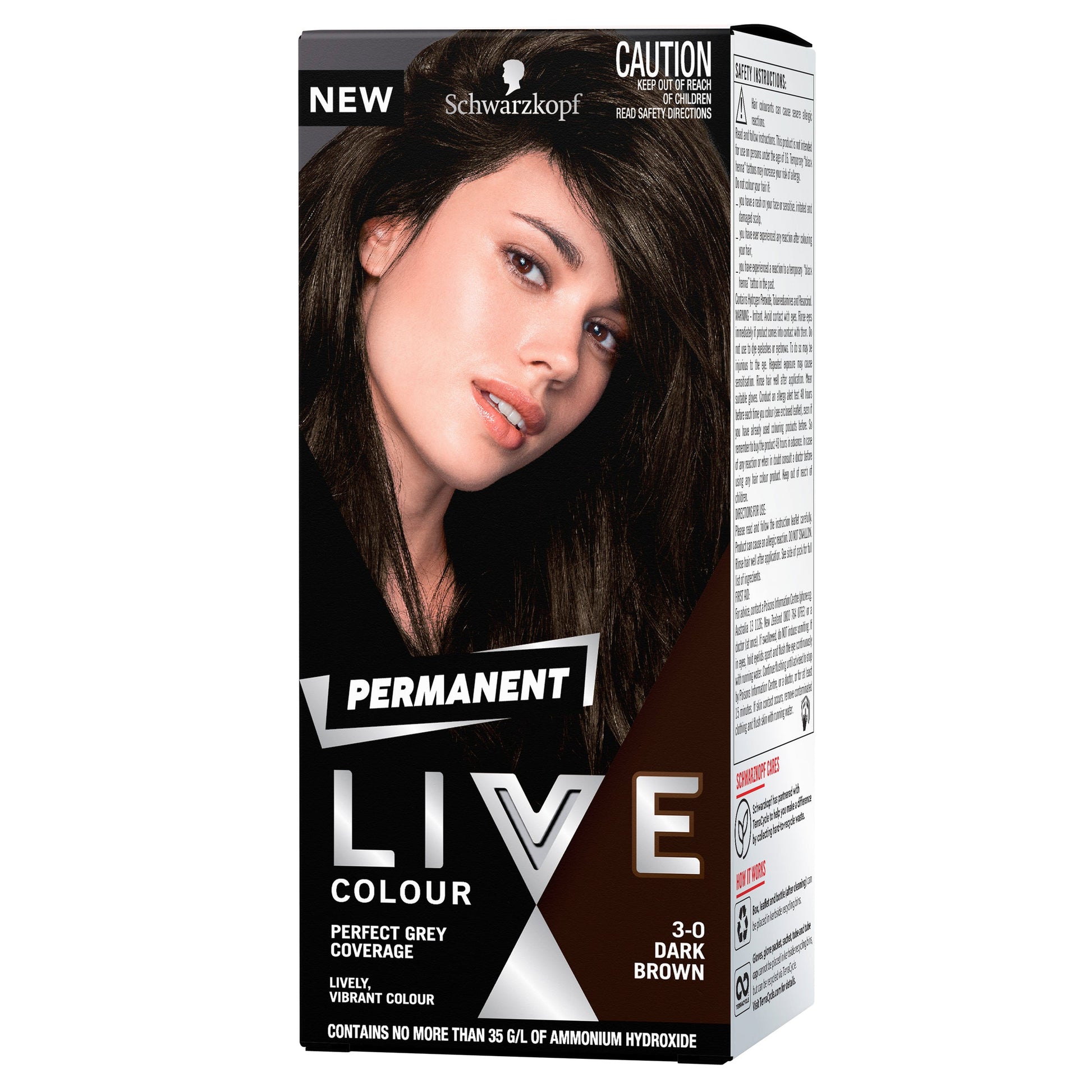 Schwarzkopf Live Salon Permanent 3-0 Dark Brown - Cutprice Online