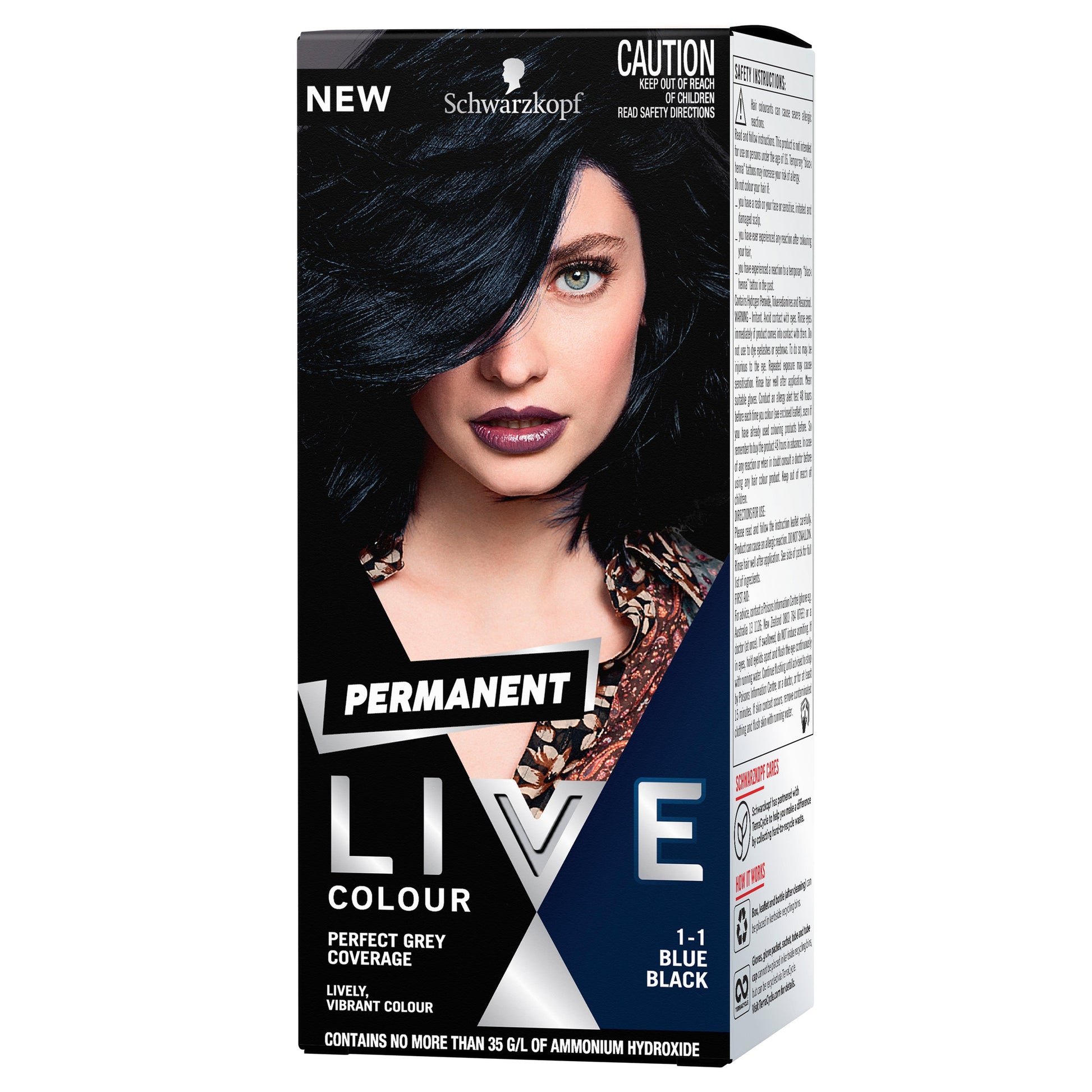 Schwarzkopf Live Salon Permanent 1-1 Blue Black - Cutprice Online