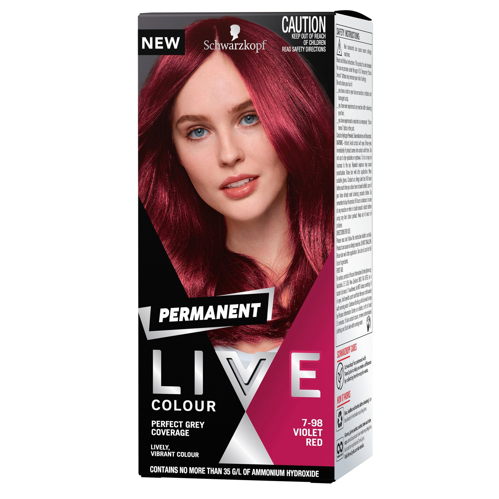 Schwarzkopf Live Salon Permanent 7-98 Violet Red - Cutprice Online