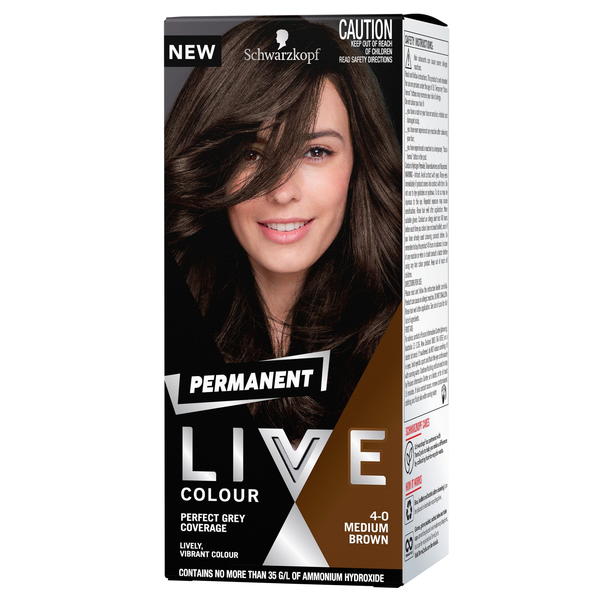 Schwarzkopf Live Salon 4. 0 Medium Brown Hair Colour - Cutprice Online