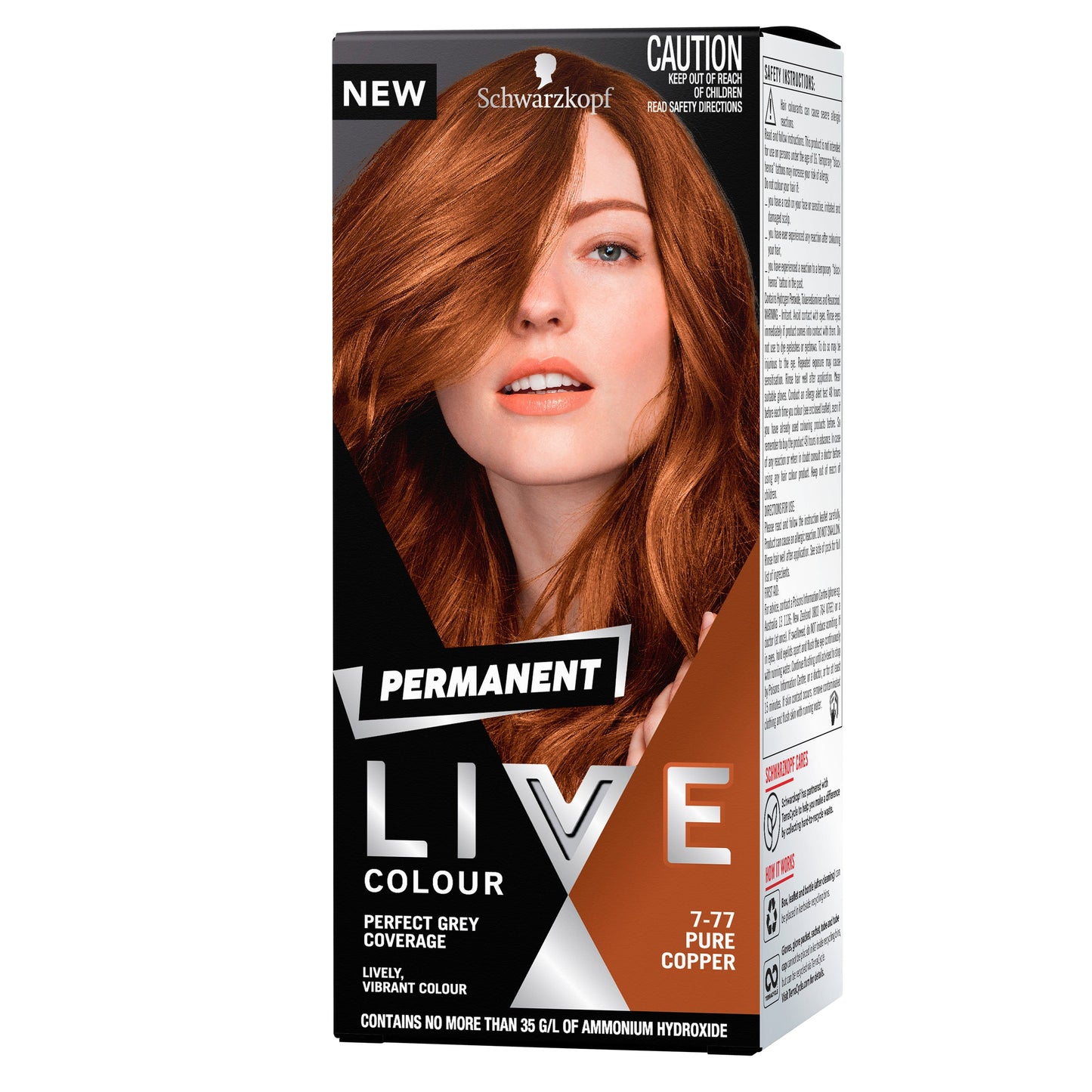 Schwarzkopf Live Salon Permanent 7-77 Pure Copper - Cutprice Online