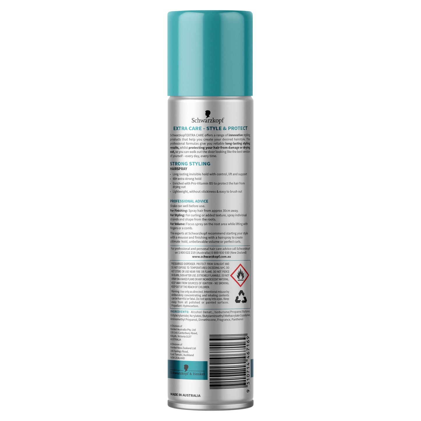 Schwarzkopf Extra Care Strong Styling Hairspray Maximum Hold 100g - Cutprice Online