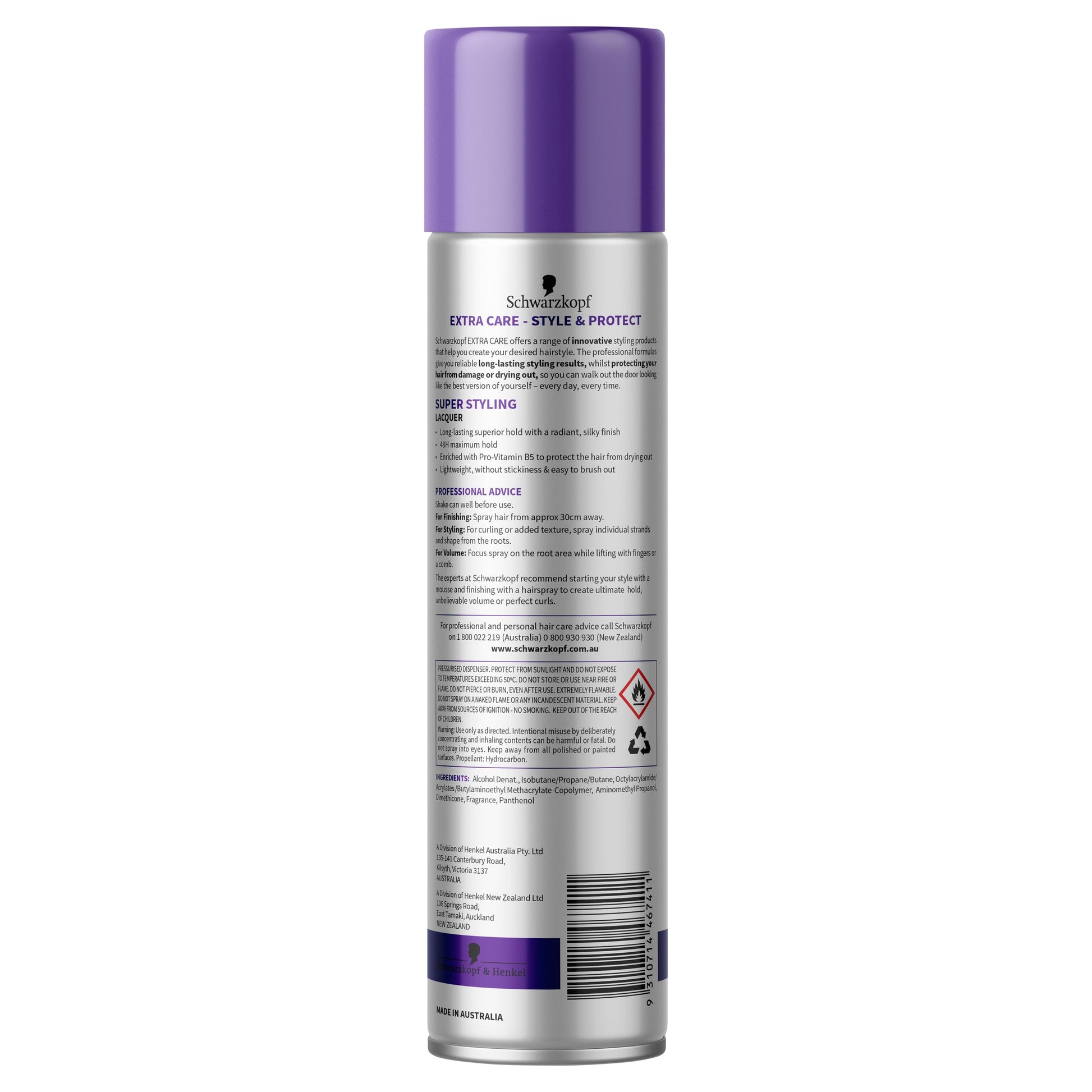 SCHWARZKOPF Extra Care Super Styling Lacquer Maximum Hold 400g - Cutprice Online