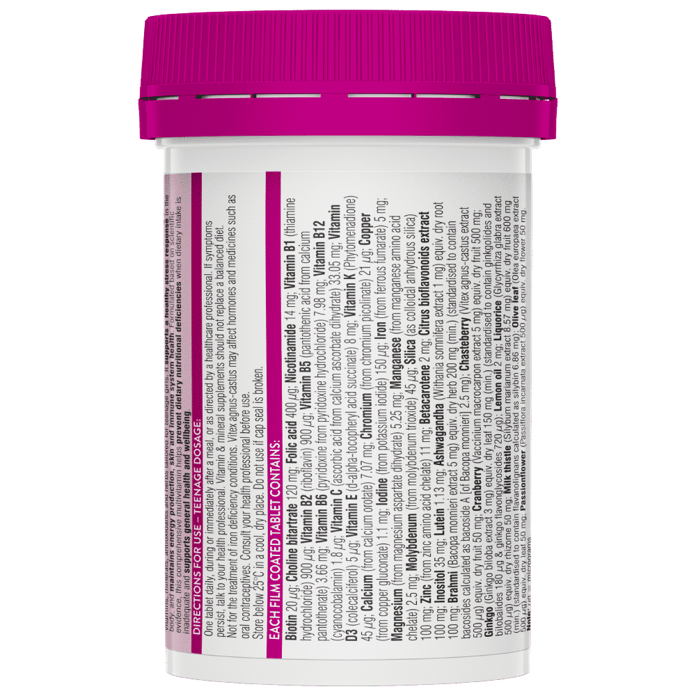 Swisse Teenage Ultivite Women's Multivitamin 60 Tablets - Cutprice Online