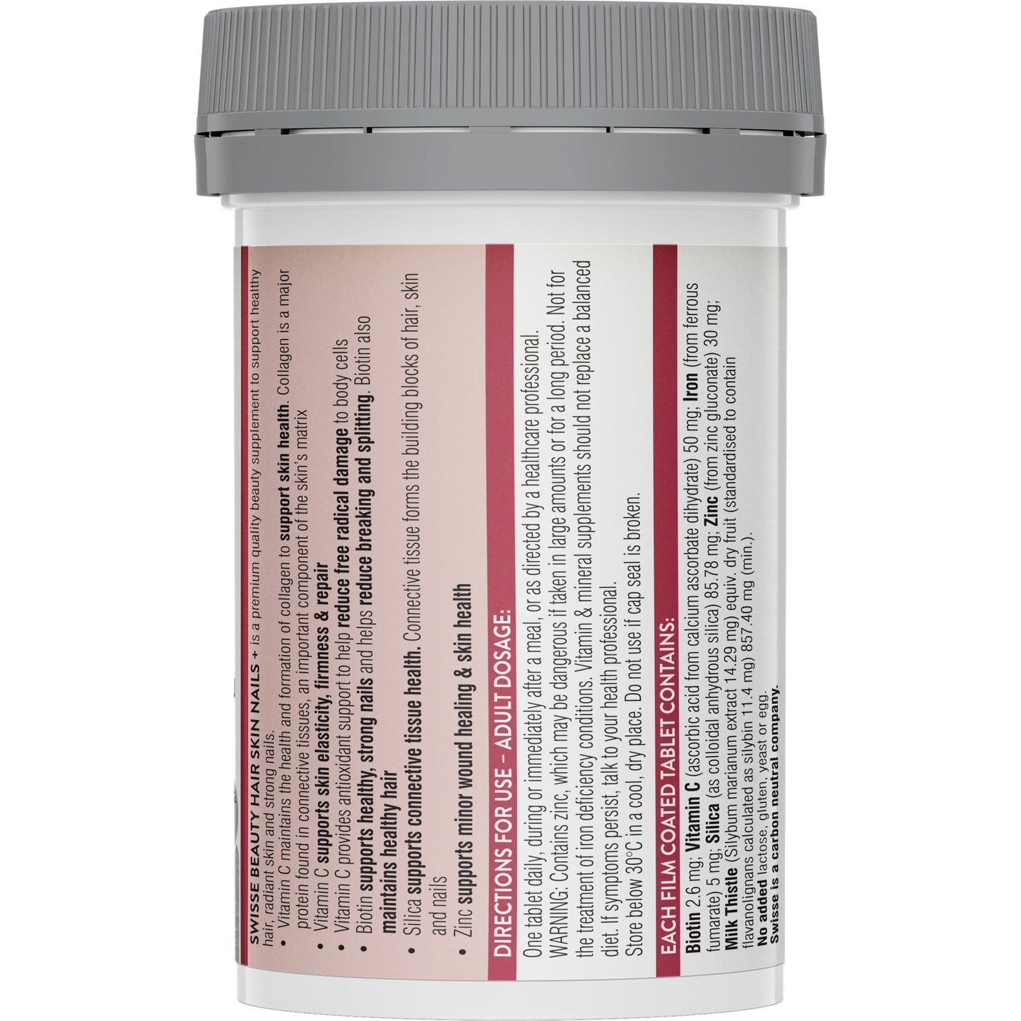 Swisse Ultiboost Hair Skin Nails+ 60 Tablets - Cutprice Online