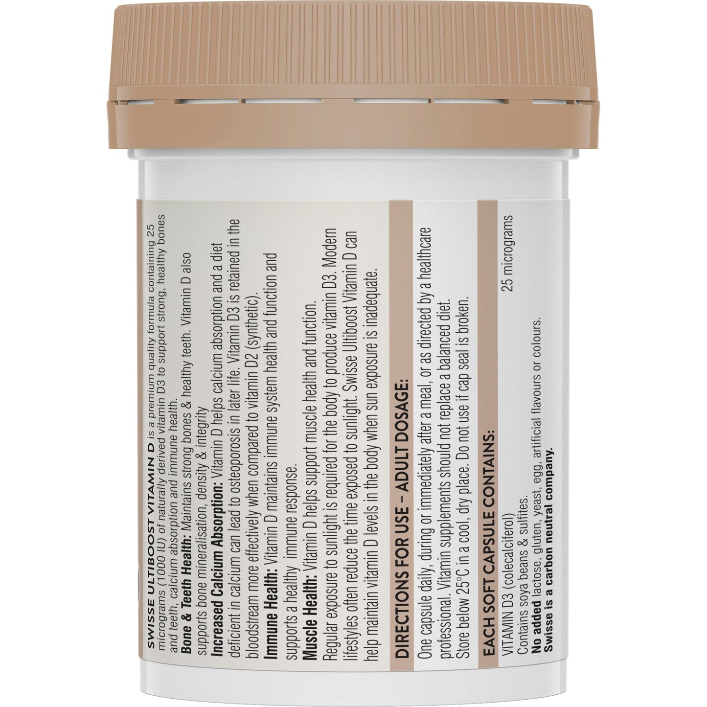 Swisse Ultiboost Vitamin D 60 Capsules - Cutprice Online